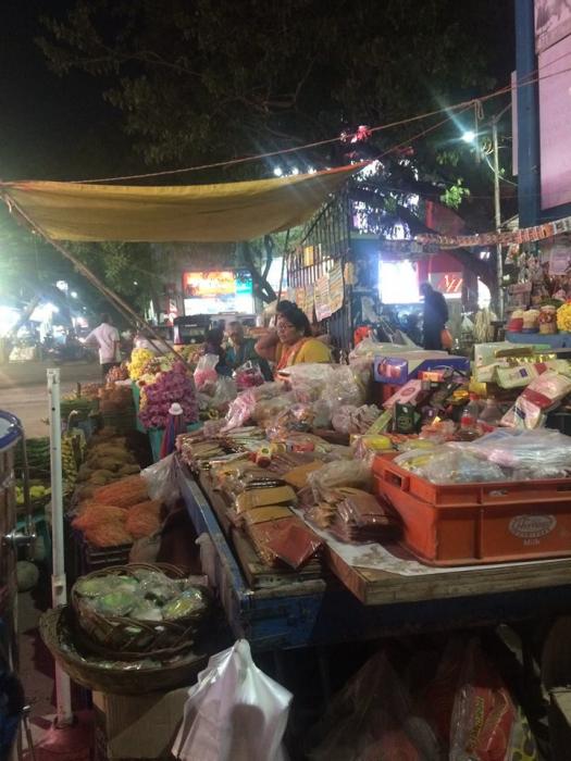 Scène de rue en Inde